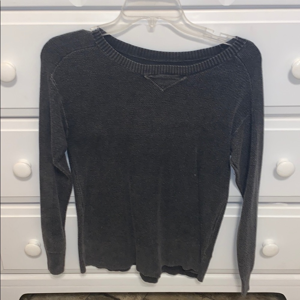 Charcoal form fitting sweater!!!